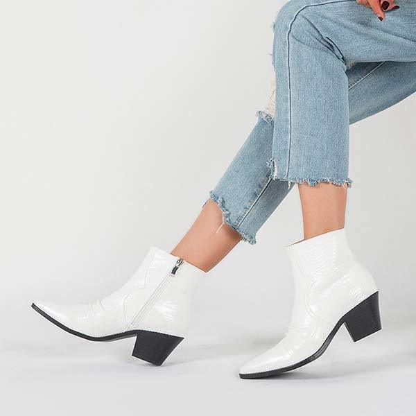 Women'S Chunky Heel Chelsea Booties 12081535C