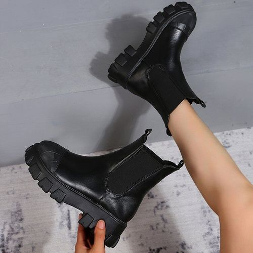 Thick-soled Motorcycle Boots