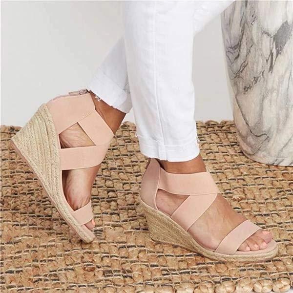 Women'S Open Toe Casual Wedges 38585070C