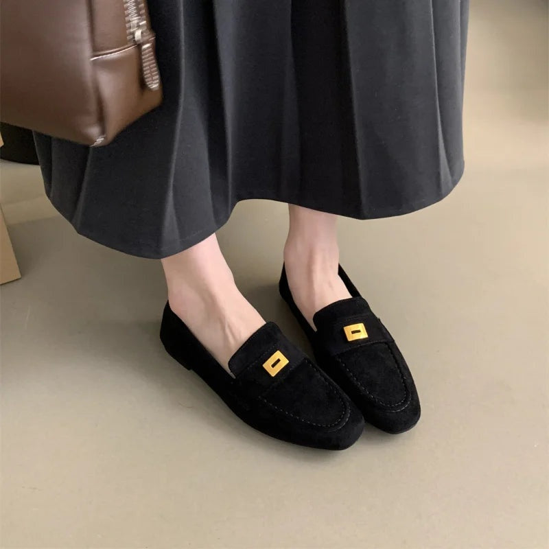 Vintage Bowknot Fringe Flat Stiletto Slippers Stylish Evening Dress Loafers