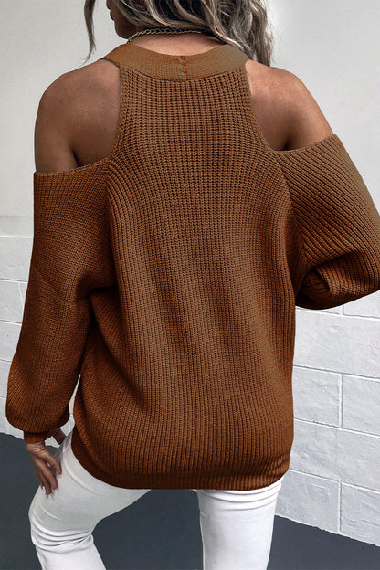 Casual Solid Buckle Solid Color V Neck Tops