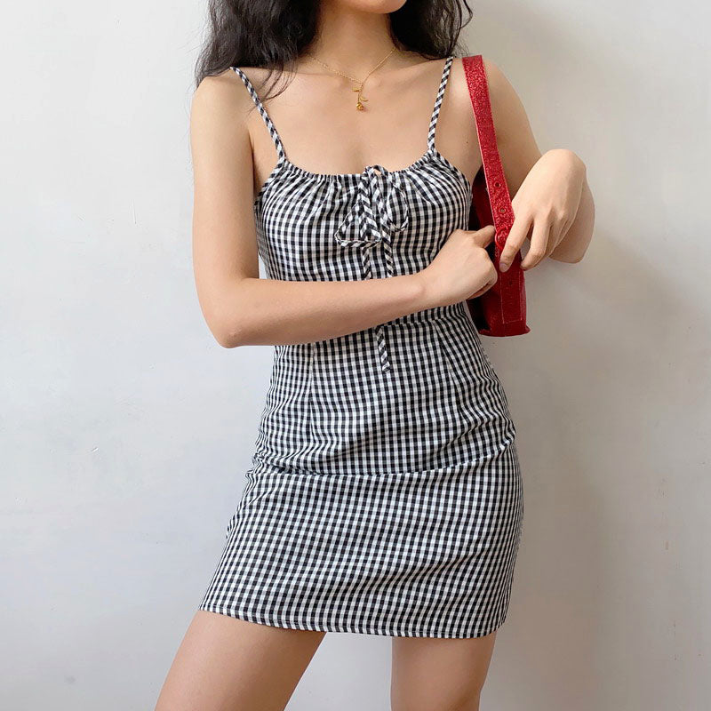 Versailles Gingham Mini Dress