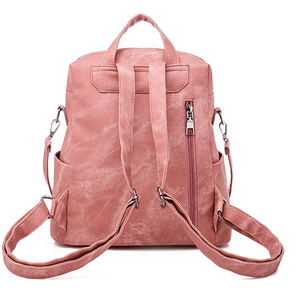 2020 New And Fashional Woman City-Style PU Backpack Shoulder Bag