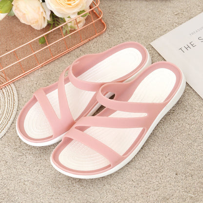 Comfortable Women's Minimalist Slippers - Elegant Open Toe & Wear-Resistant Slides