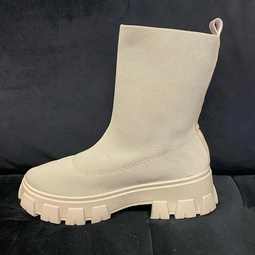 Kovogue Stylish Pull On Platform Ankle Boots