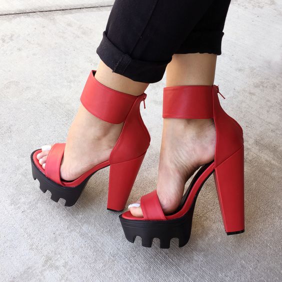 Women Summer Chunky Heel Sandals