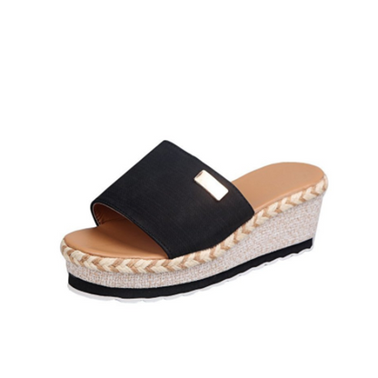 Women's Platform Espadrilles Wedge Slippers