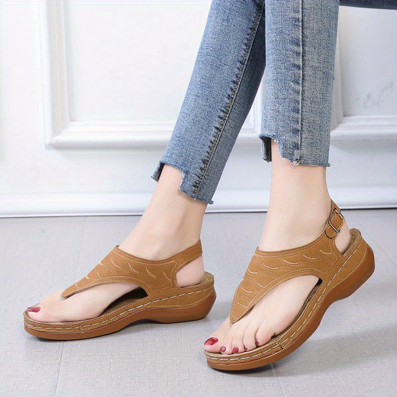 Arch-Supported Wedge Sandals for Women - Perfect for Outdoors!