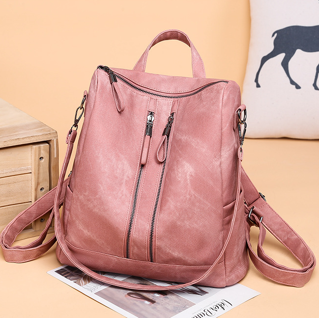 2020 New And Fashional Woman PU Backpack Crossbody Bag