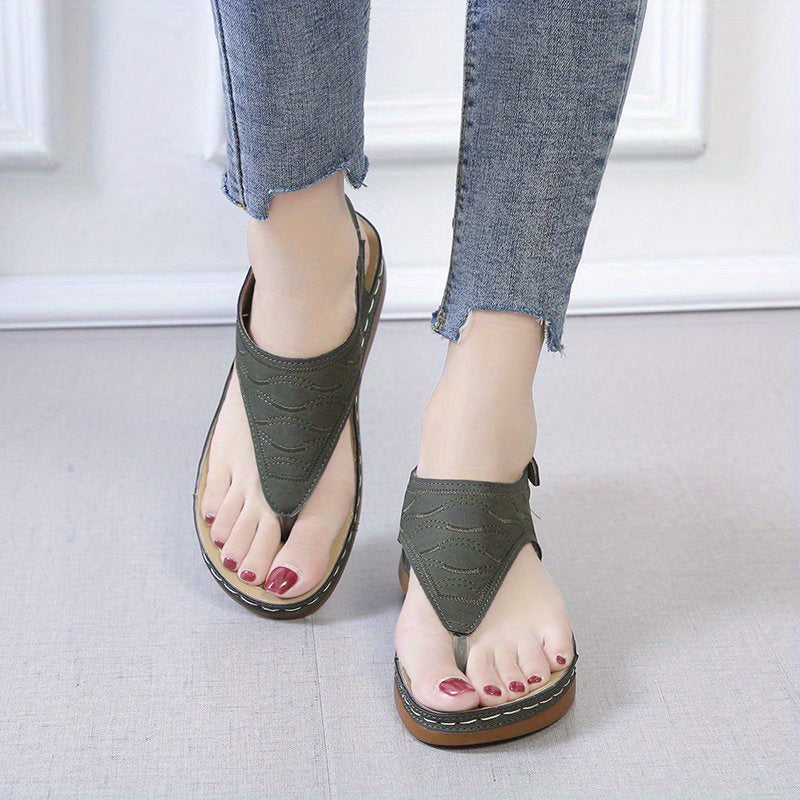 Arch-Supported Wedge Sandals for Women - Perfect for Outdoors!