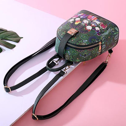 Bohemian Series Casual Multi-functional Backpack Crossbody Bag