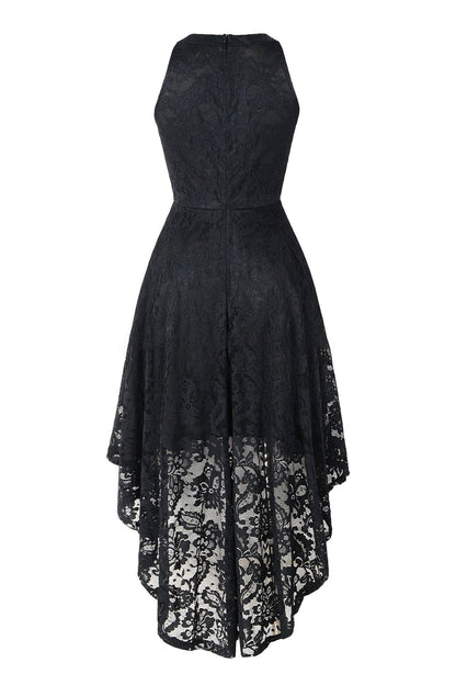 Halterneck Sleeveless Lace Midi dress