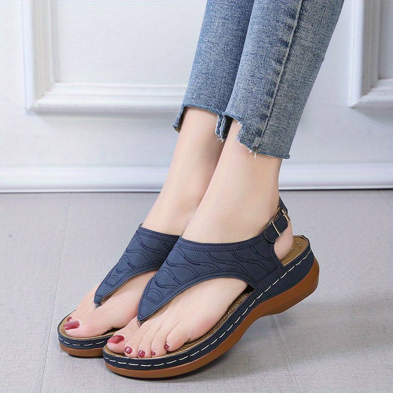 Arch-Supported Wedge Sandals for Women - Perfect for Outdoors!