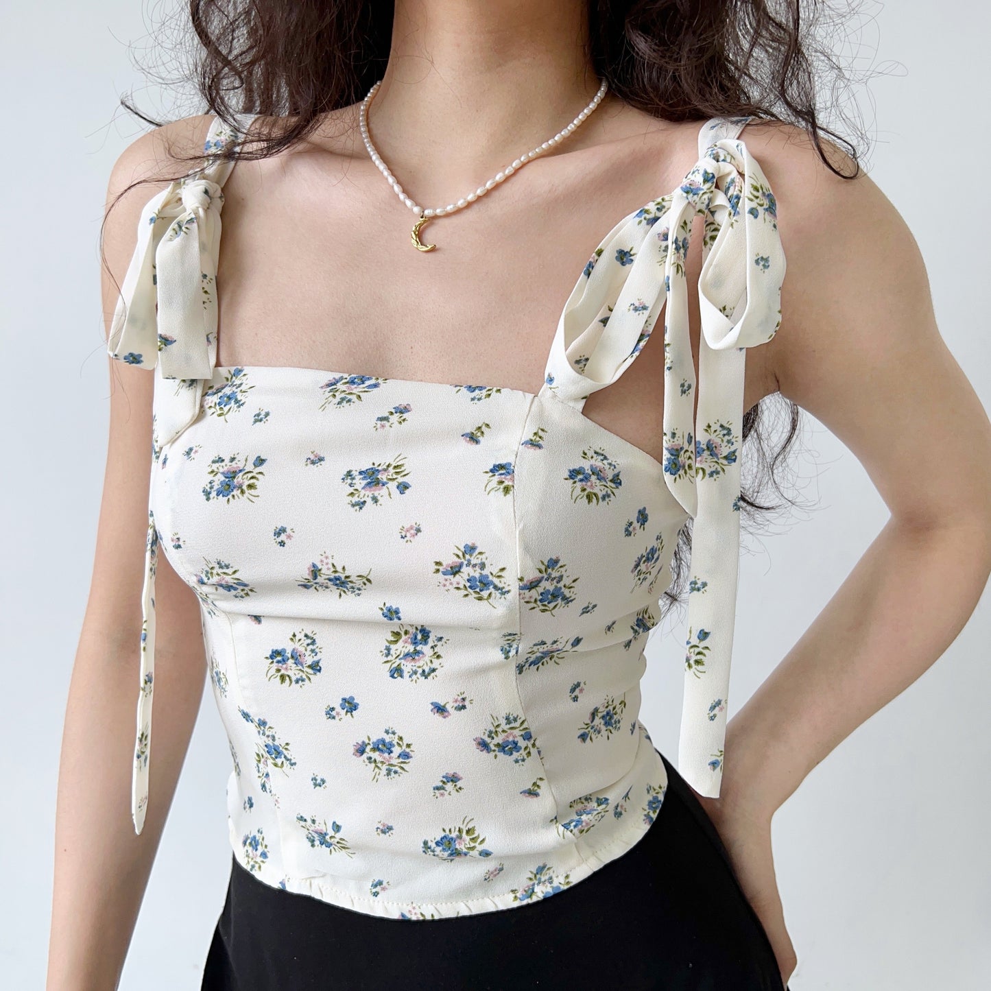 Vintage Bouquet Ribbon Camisole