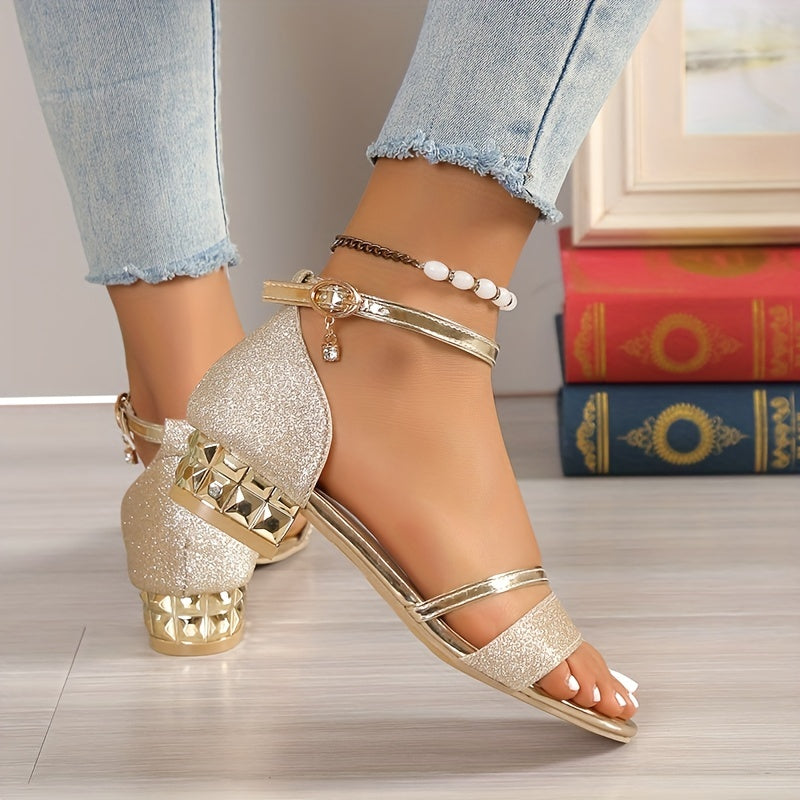 Women's Chunky Heel Low Heel Ankle Strap Sandals