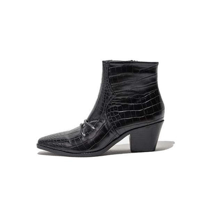 Women'S Chunky Heel Chelsea Booties 12081535C