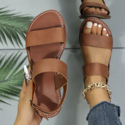 Women's Flat Ankle Strap Sandals