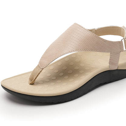 Women's Simple Wedge Thong Sandals