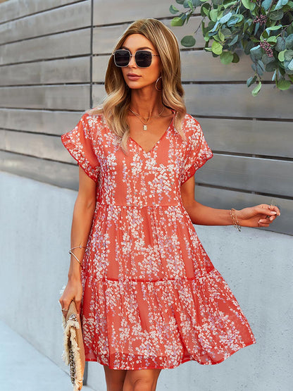 A-line Floral Dress