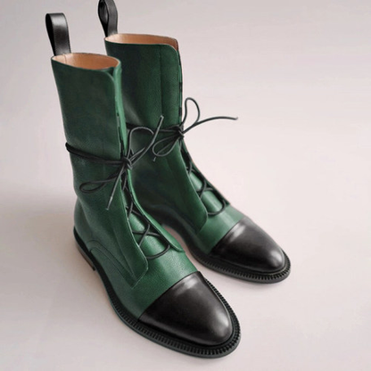 Women's Stitching Retro Knight Boots