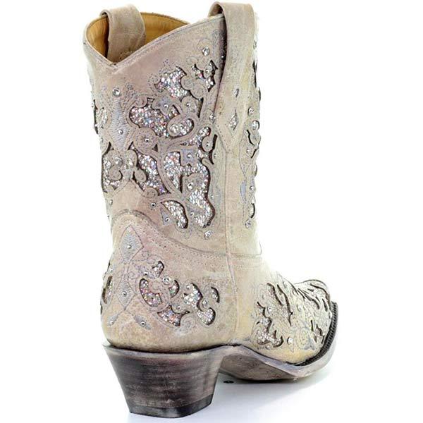 Women'S Embroidered Cutout High Heel Fashion Boots 74450280C