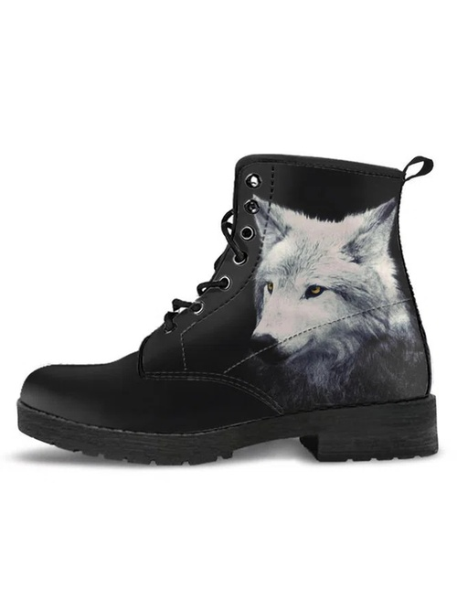 Casual Personality Wolf Martin Boots