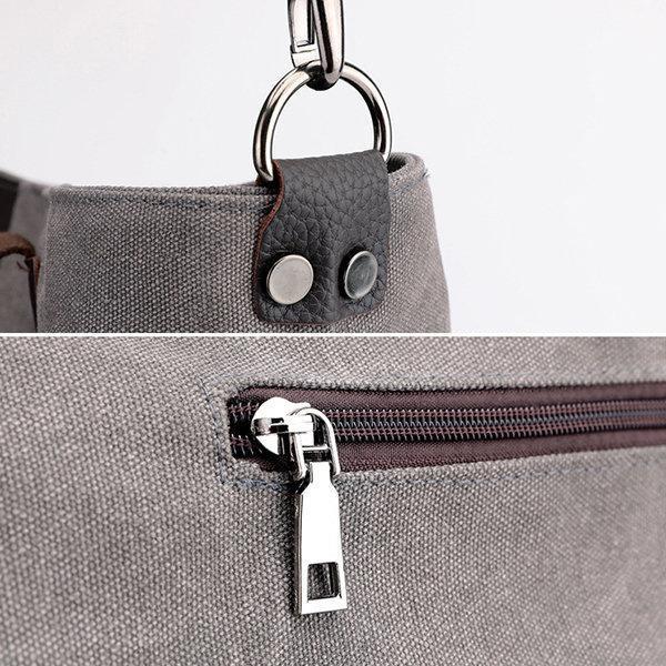Canvas Casual Large Capacity Patchwork Handbag Crossbody Bag