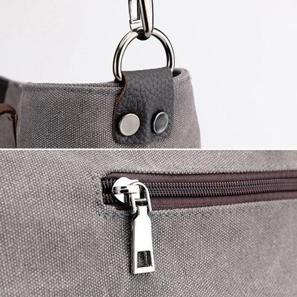 Canvas Casual Large Capacity Patchwork Handbag Crossbody Bag