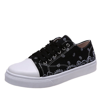 Women's Low-Top Canvas Solid Color Casual Shoes