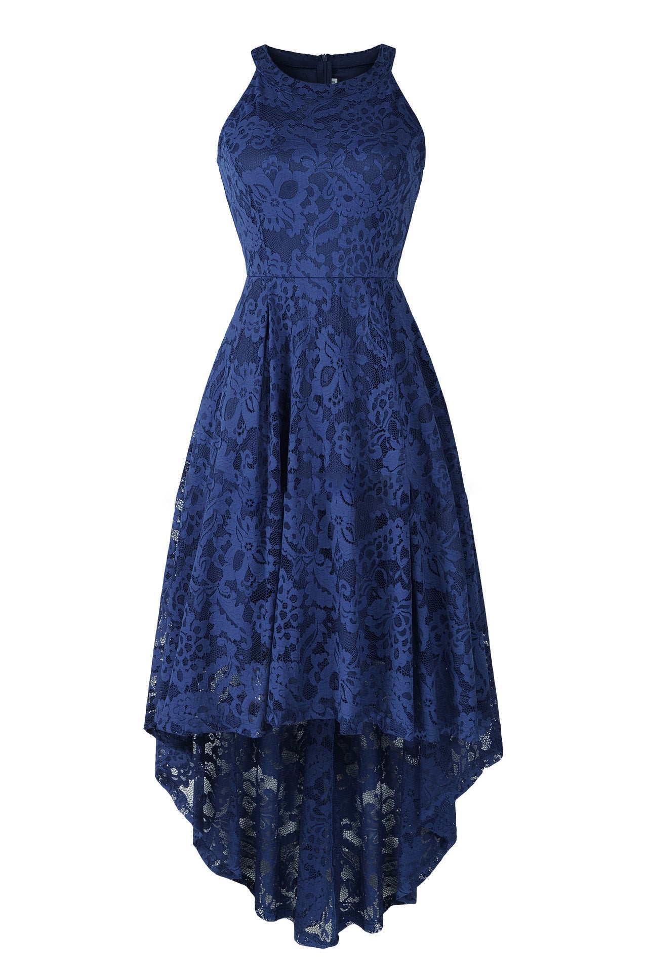 Halterneck Sleeveless Lace Midi dress