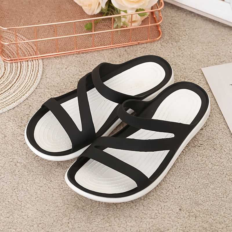 Comfortable Women's Minimalist Slippers - Elegant Open Toe & Wear-Resistant Slides