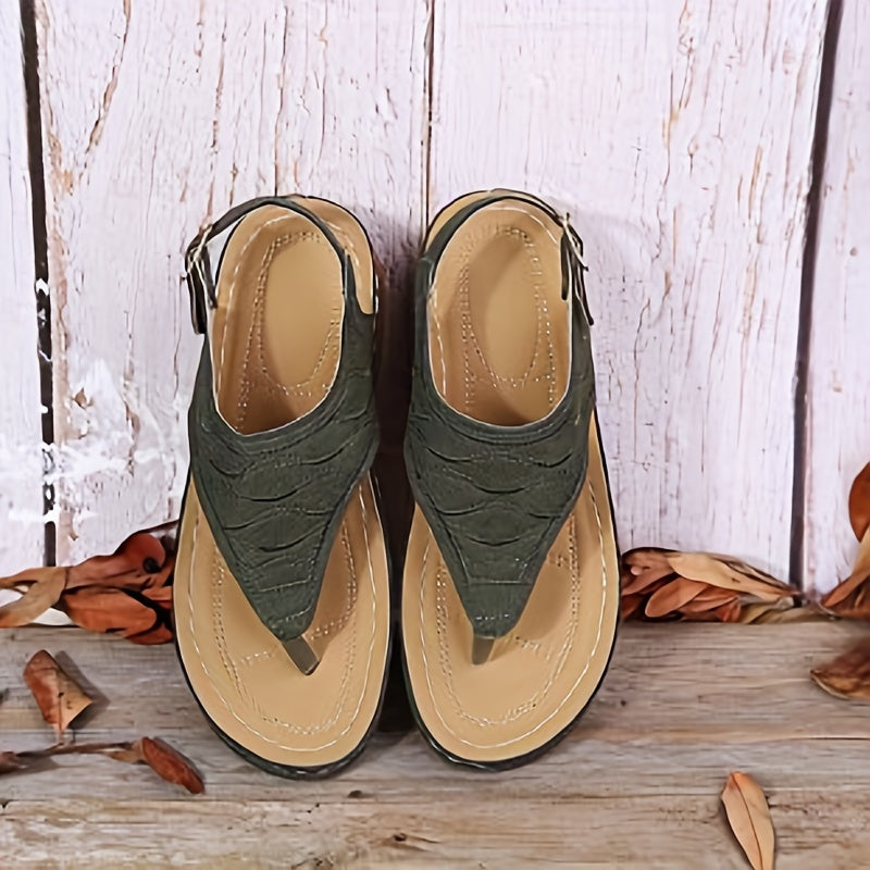 Arch-Supported Wedge Sandals for Women - Perfect for Outdoors!