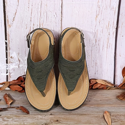 Arch-Supported Wedge Sandals for Women - Perfect for Outdoors!