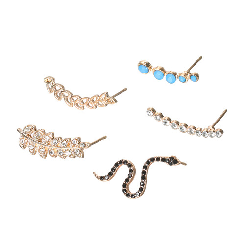 Boho Turquoise Stud Earring Set
