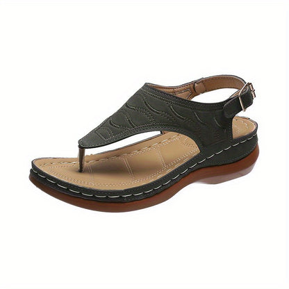 Arch-Supported Wedge Sandals for Women - Perfect for Outdoors!