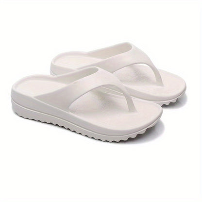 Comfy Non-Slip Women's Flip Flops: Thicken Cushion