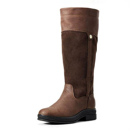 Women's Casual Stitching Flat Knee High Rider Boots 44826293S