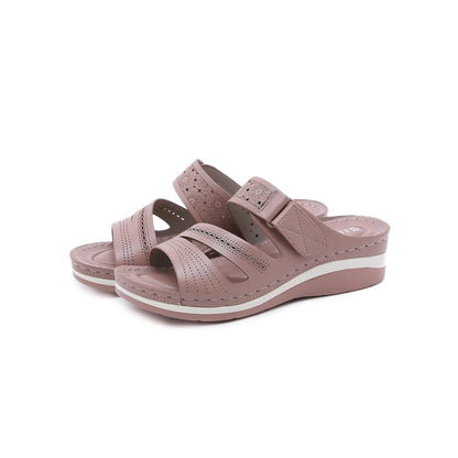 Women's  Retro Massage Sponge Wedge Sandals