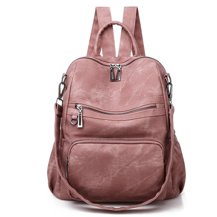 2020 New And Fashional Woman Pu School Bag Backpack Shoulder Bag