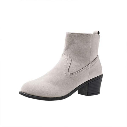 Women's Pipe Chunky Heel Ankle Boots 74172755C