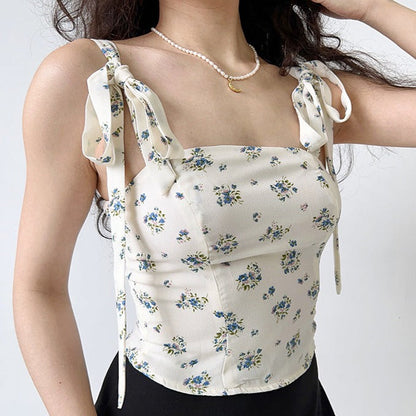 Vintage Bouquet Ribbon Camisole