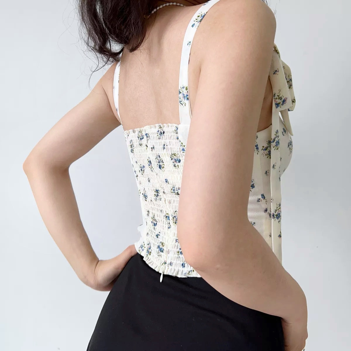 Vintage Bouquet Ribbon Camisole