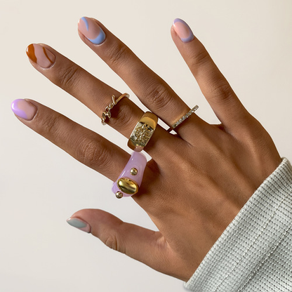 Retro Simplicity 5PCS Ring Set