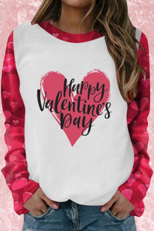 Casual Print Split Joint O Neck Tops