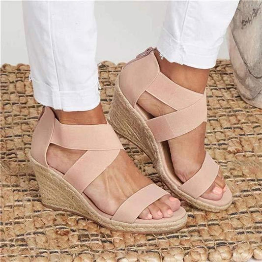 Women'S Open Toe Casual Wedges 38585070C