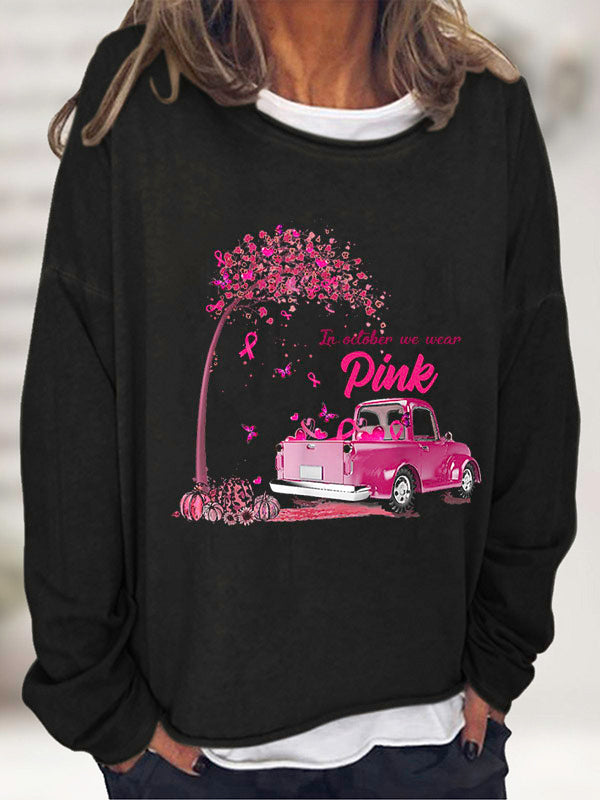 We Wear Pink Graphic Long Sleeve T-shirt