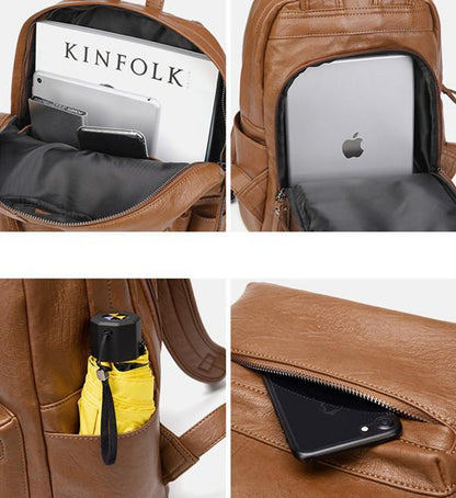 Dlkluo Large Capacity Multi-functional Backpack Solid Bag