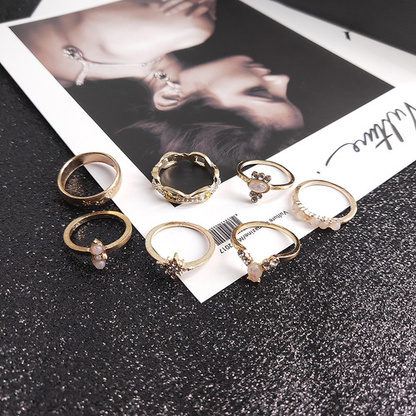 Bohemian Vintage 17PCS Ring Set