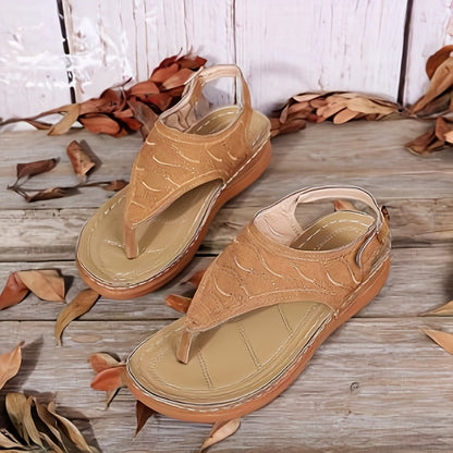 Arch-Supported Wedge Sandals for Women - Perfect for Outdoors!