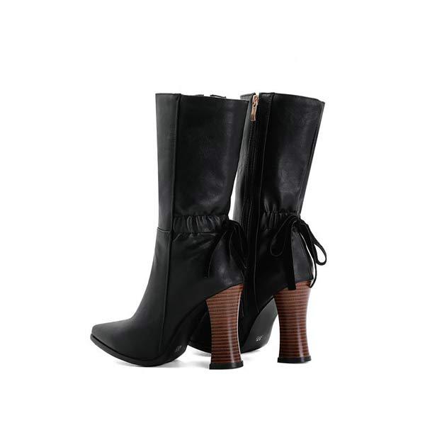 Women's Fashionable High Heel Mid-Calf Boots 65835732C